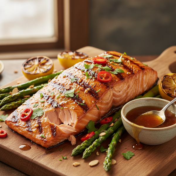 Sweet & Tangy Honey BBQ Salmon recipe