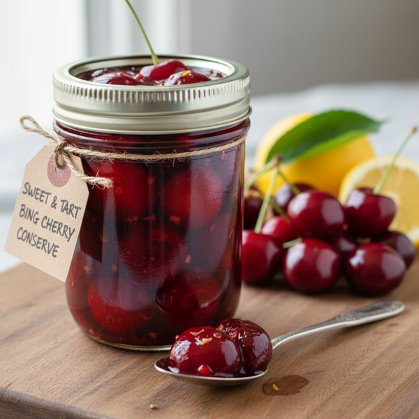 Sweet & Tart Bing Cherry Conserve recipe