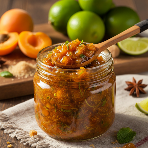 Sweet & Zesty Apricot Lime Chutney recipe