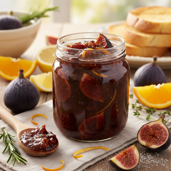 Sweet and Citrusy Fig Jam recipe