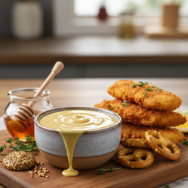 Sweet and Creamy Honey Mustard Dipping Sauce recipe