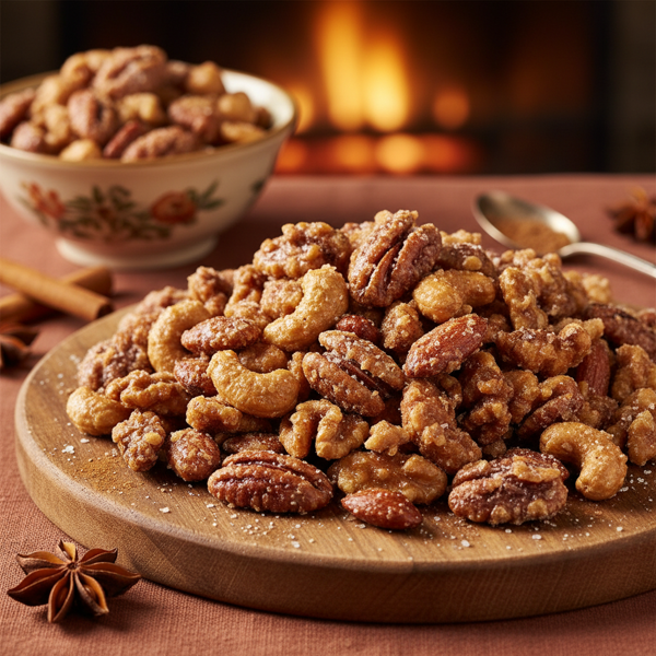 Sweet and Crunchy Candied Nuts recipe