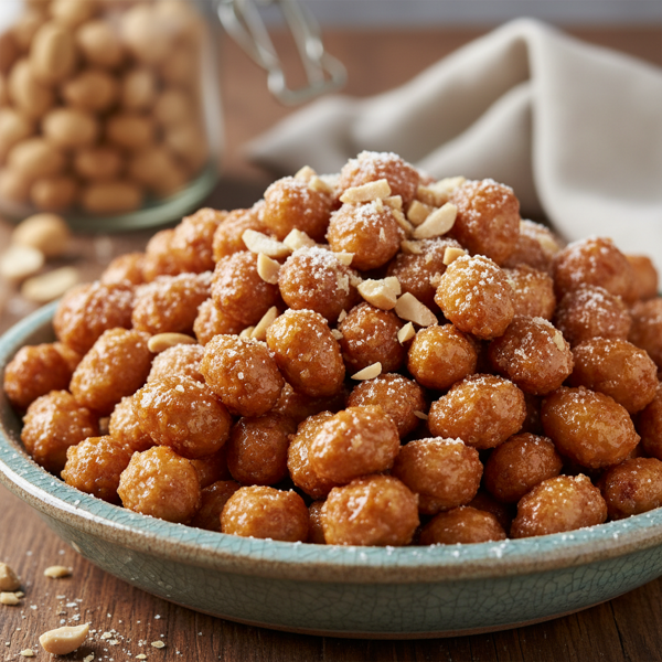 Sweet and Crunchy Candied Peanuts recipe