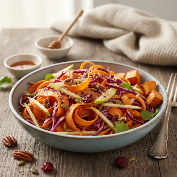 Sweet and Crunchy Sweet Potato Slaw recipe