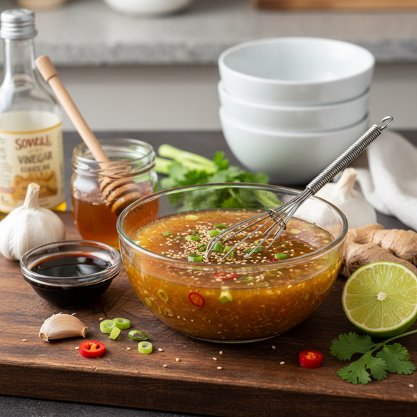 Sweet and Savory Asian Dressing recipe