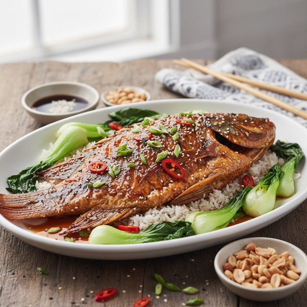 Sweet and Savory Asian Tilapia recipe