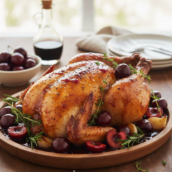 Sweet and Savory Cherry-Balsamic Chicken recipe