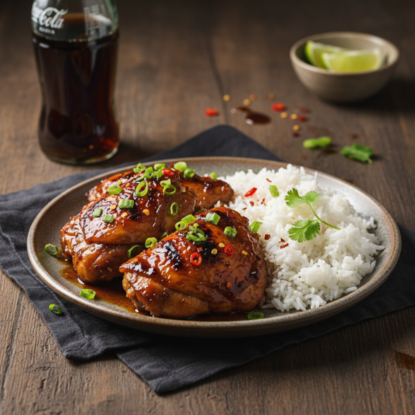 Sweet and Savory Chicken Thighs in Cola Sauce recipe