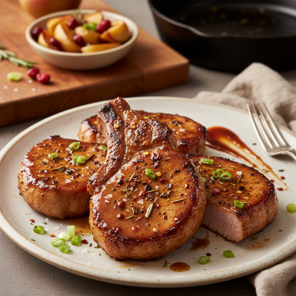 Sweet and Savory Glazed Pork Chops recipe
