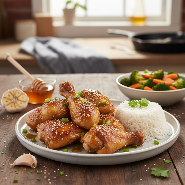 Sweet and Savory Honey Garlic Chicken recipe