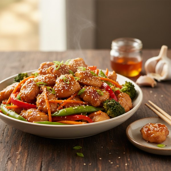 Sweet and Savory Honey Garlic Chicken Stir Fry recipe