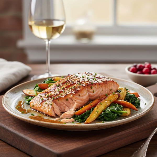 Sweet and Savory Maple-Glazed Salmon recipe