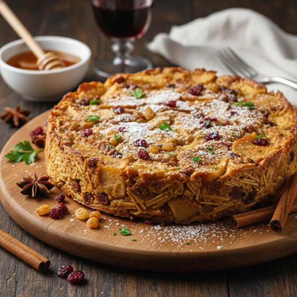 Sweet and Savory Passover Apple Kugel recipe