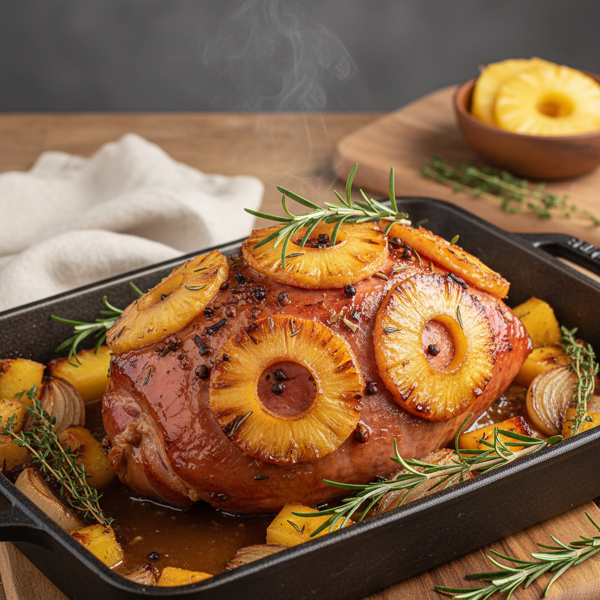 Sweet and Savory Pineapple Ham Bake recipe