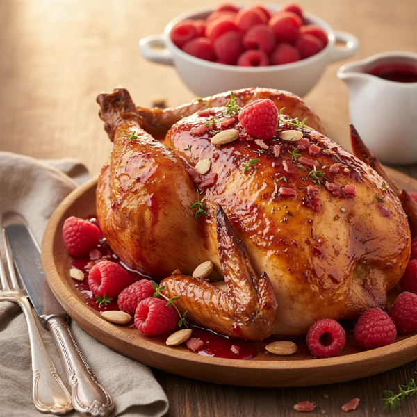 Sweet and Savory Raspberry Glazed Chicken recipe