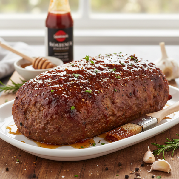 Sweet and Smoky Honey BBQ Meatloaf recipe