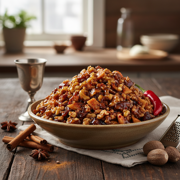 Sweet and Spicy Ashkenazi Charoset recipe