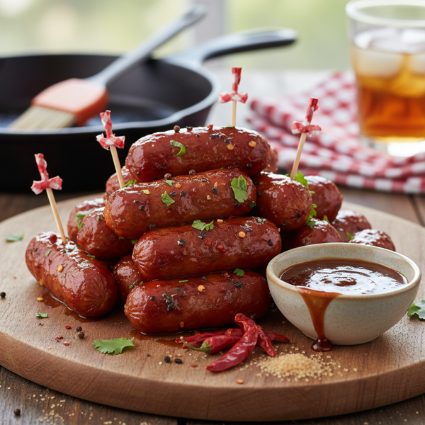 Sweet and Spicy BBQ Cocktail Sausages recipe