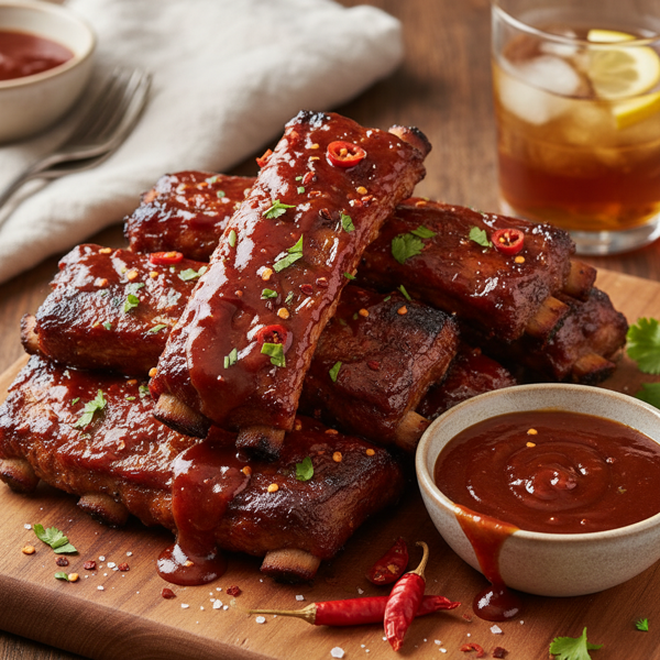 Sweet and Spicy Baby Back Ribs with BBQ Glaze recipe