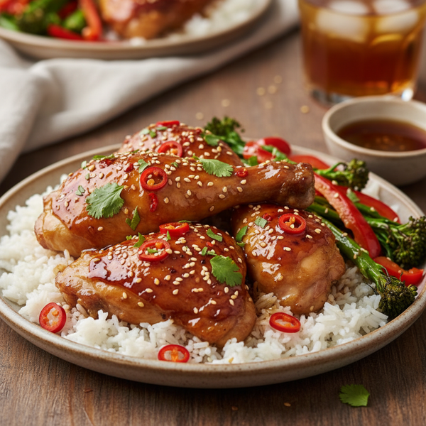 Sweet and Spicy Honey Glazed Chicken recipe