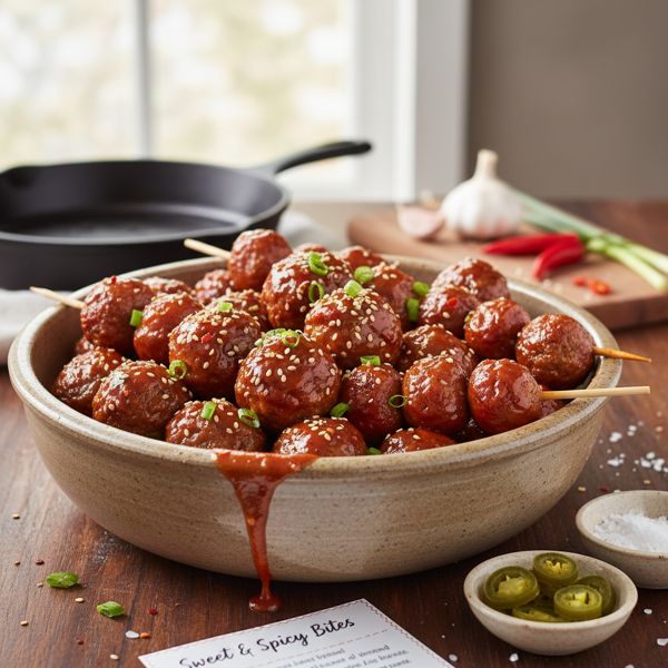 Sweet and Spicy Meatballs or Lil Smokies recipe