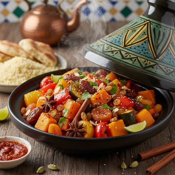 Sweet and Spicy Moroccan Vegetable Tagine recipe