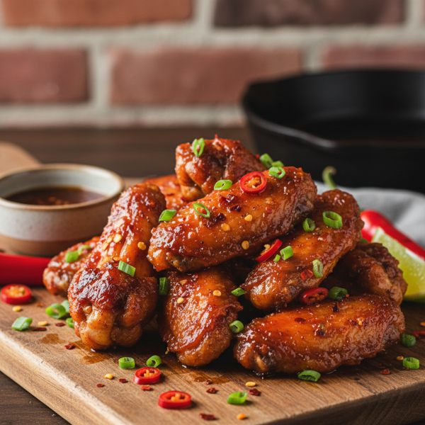 Sweet and Spicy Oven-Baked Chicken Wings recipe