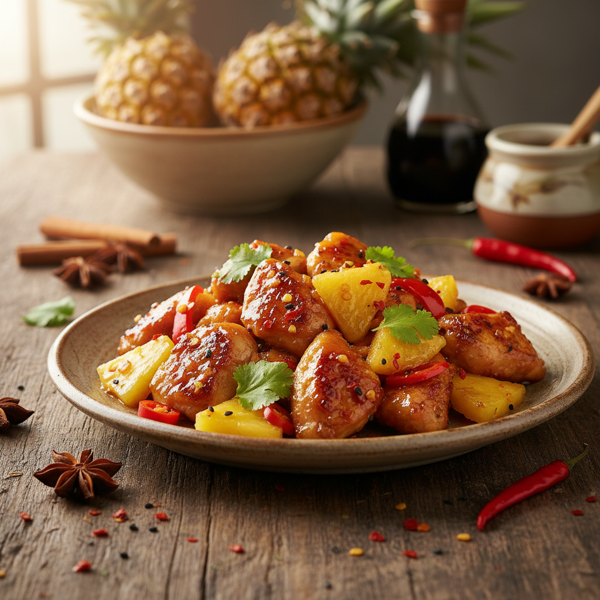 Sweet and Spicy Pineapple Chicken Delight recipe