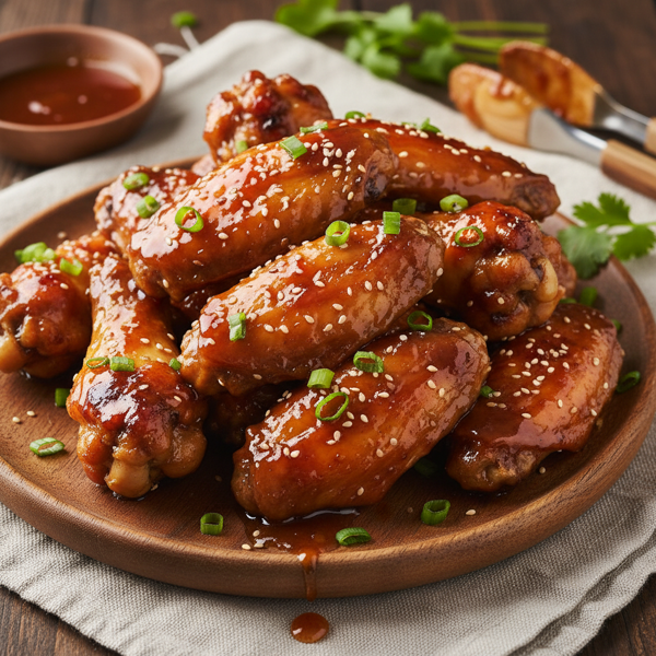 Sweet and Sticky Glazed Chicken Wings recipe