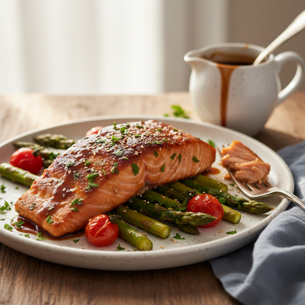 Sweet and Tangy Balsamic-Glazed Salmon recipe