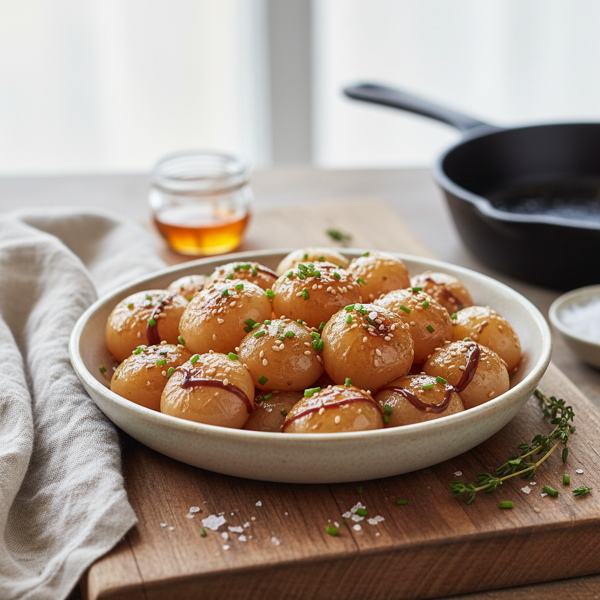 Sweet and Tangy Glazed Onions recipe