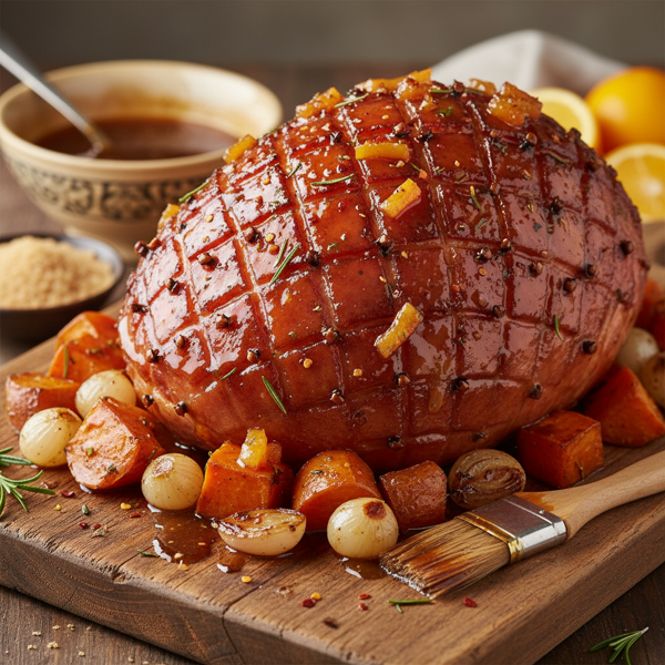 Sweet and Tangy Ham Glaze recipe