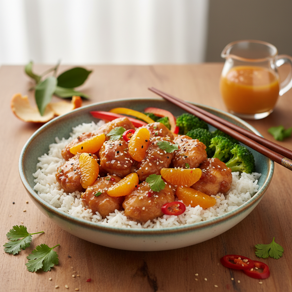 Sweet and Tangy Mandarin Chicken Delight recipe