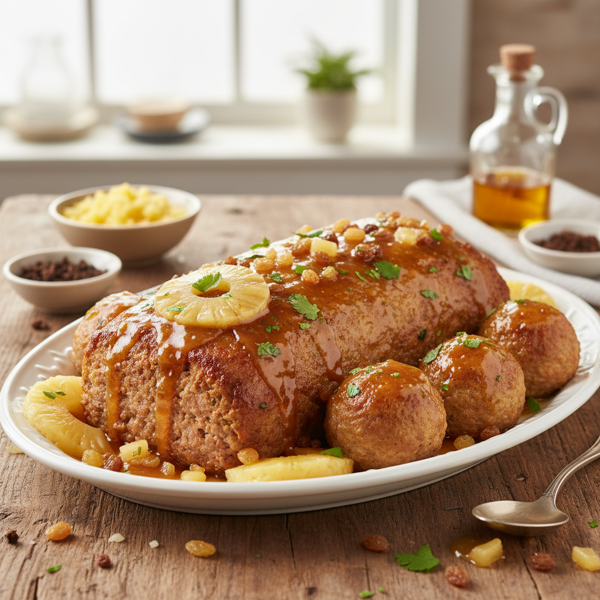 Sweet and Tangy Pineapple Glaze for Hamloaf & Ham Balls recipe