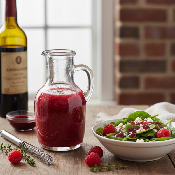 Sweet and Tangy Raspberry Red Wine Vinegar Dressing recipe