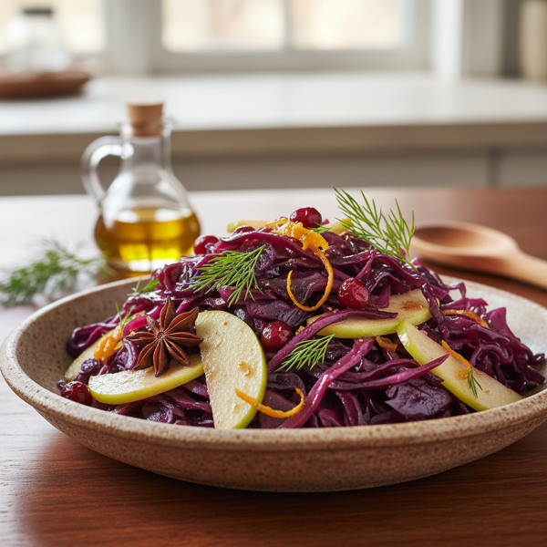 Sweet and Zesty Sautéed Red Cabbage recipe