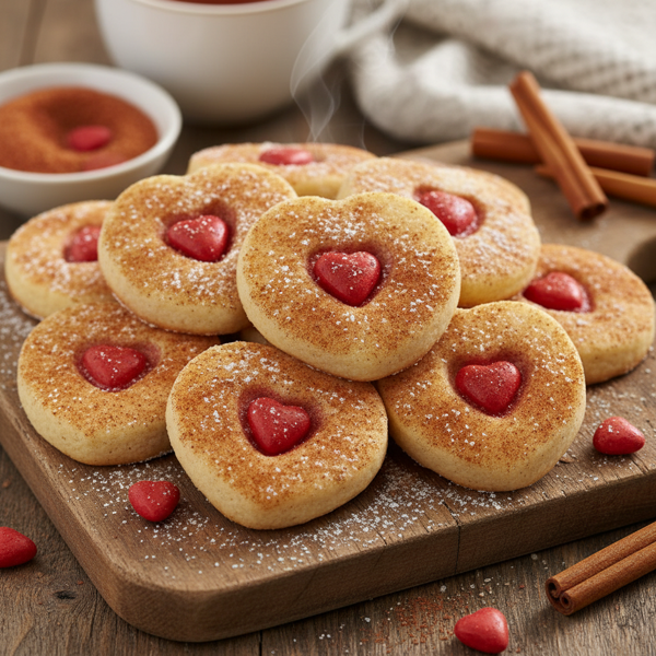 Sweetheart Cinnamon Heart Shortbread Cookies recipe
