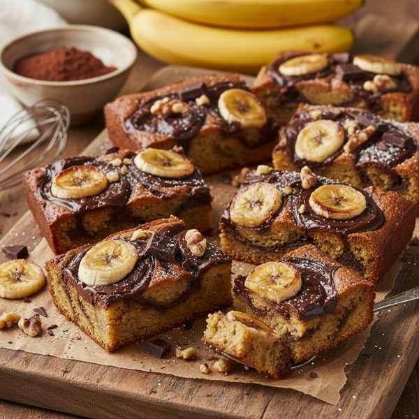 Swirled Cocoa Banana Bliss Bars recipe