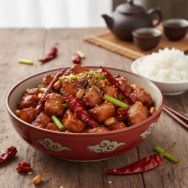 Szechuan-Style Spicy Kung Pao Chicken Delight recipe