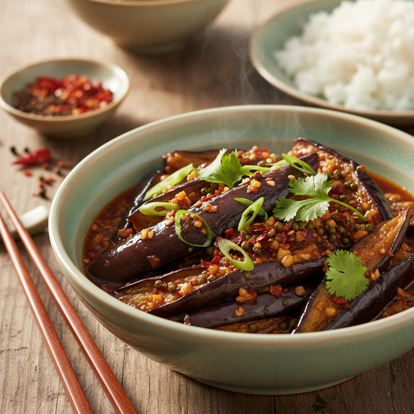 Szechuan Garlic Eggplant Delight recipe