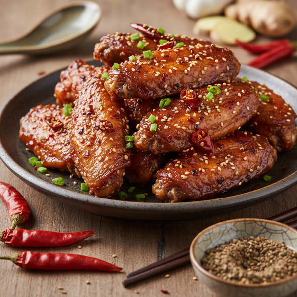 Szechuan Spicy Chicken Wings recipe
