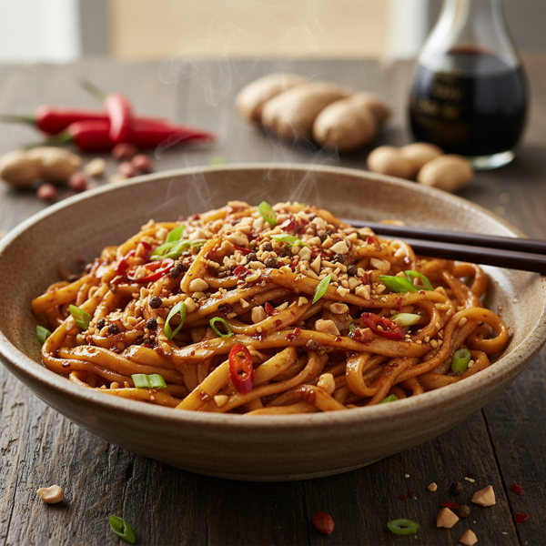 Szechuan Spicy Peanut Noodle Sauce recipe