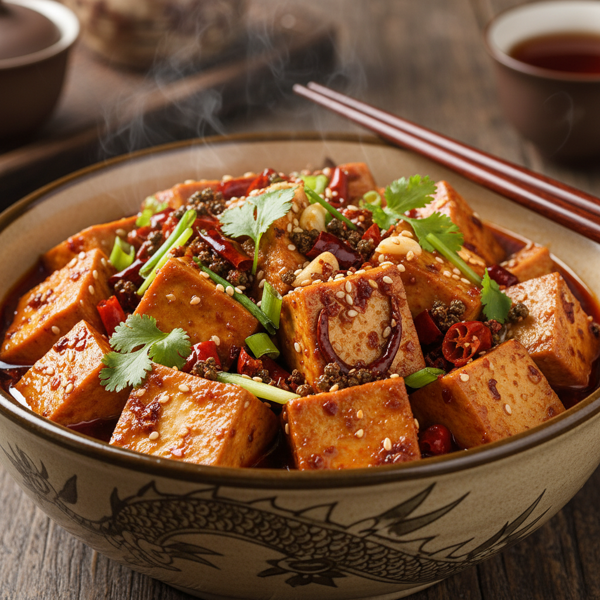 Szechuan Spicy Tofu Delight recipe