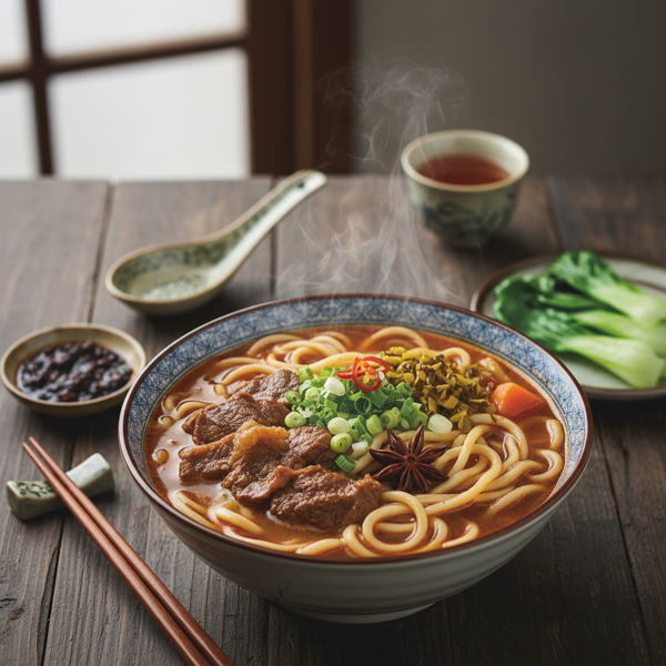 Taiwanese Braised Beef Noodle Soup recipe