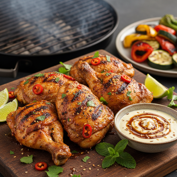 Tamarind Yogurt Marinated Grilled Chicken Thighs recipe