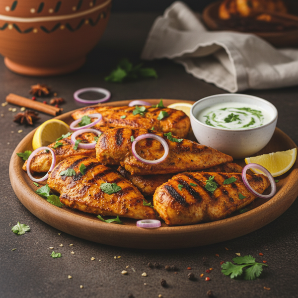 Tandoori-Inspired Grilled Chicken Breasts recipe