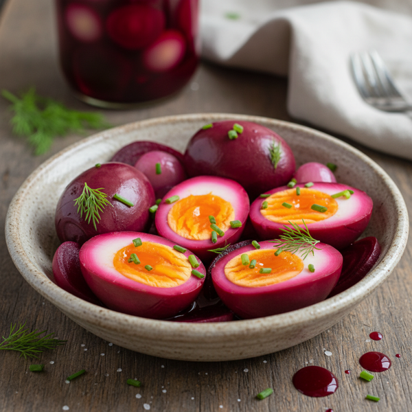 Tangy Amish Pickled Beet Eggs recipe