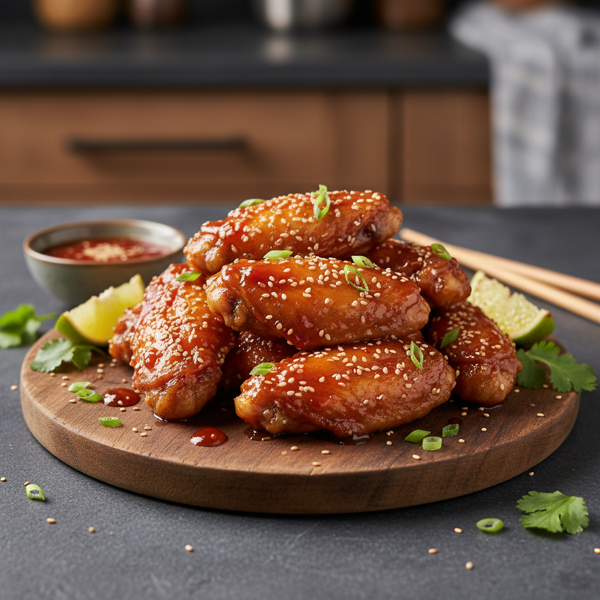 Tangy Asian BBQ Chicken Wings recipe