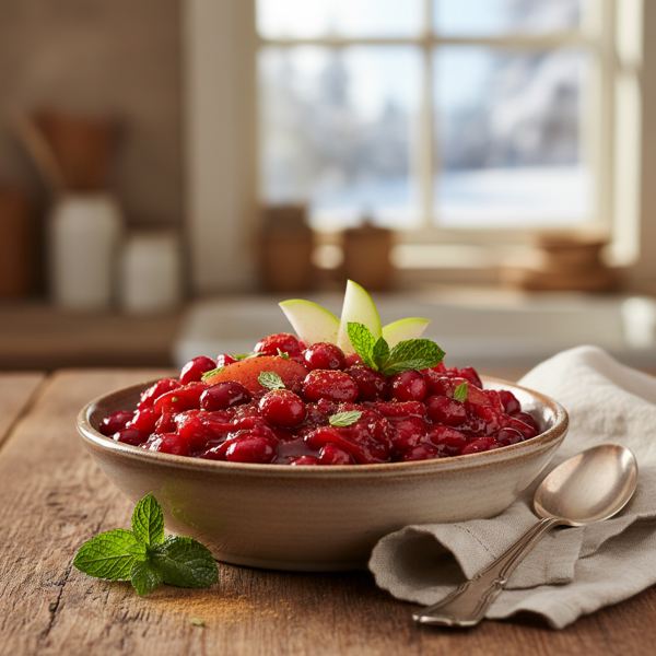 Tangy Cranberry-Apple Sauce Delight recipe