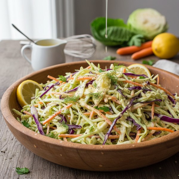Tangy Creamy Cole Slaw Delight recipe